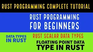 Rust Programming Complete Tutorial For Beginners RUST Floating Point Data Types Part 7