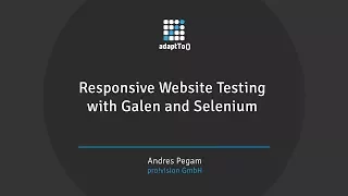 Responsive Website Testing with Galen and Selenium