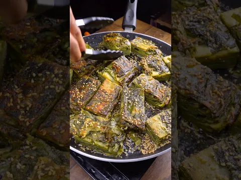 🌿🔥 Crispy Arbi Leaf Snack 😋 | Unique Arbi Recipe