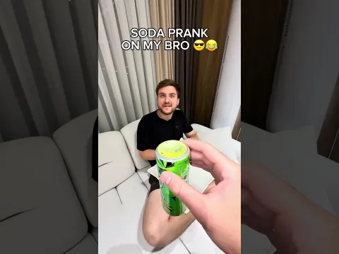 He thought there was soda there🥲😂
