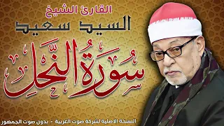 ماتيسر من سورة النحل فضيلة الشيخ القاريء السيد سعيد النسخة الأصلية بدون صوت الجمهور  ماتيسر من سورة النحل فضيلة الشيخ القاريء السيد سعيد النسخة الأصلية بدون صوت الجمهور