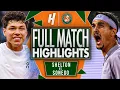 Ben Shelton vs Lorenzo Sonego - FULL Match Highlights Roland Garros 2025