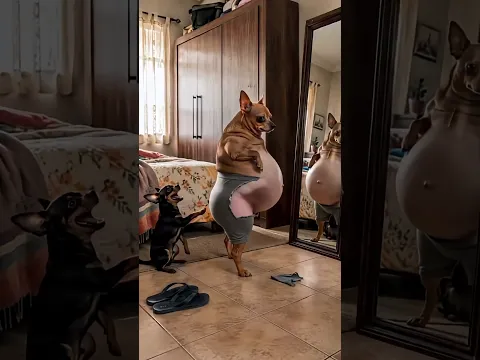 The Mother Dog's Look Said It All!  🐶😱 #funny #viral #comedy #shorts