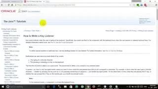 Java KeyListener Interface