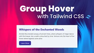 Group Hover Effects Interactive Card with Tailwind CSS Easy Tutorial