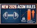 ACSM 2026 Update The New Resistance Training Rules