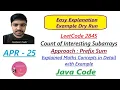 Count of Interesting Subarrays LeetCode 2845 Prefix Sum Java Code Developer Coder