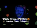 HAUNTED CLOWN COLLEGE ATTRACTION at Lake Lake WinnepeSPOOKah 2024 selfie POV