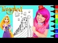 Coloring Rapunzel Tangled Lanterns Disney Coloring Page Prismacolor Markers KiMMi THE CLOWN