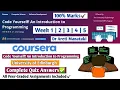 Code Yourself An Introduction to Programming Coursera Complete Quiz Answers Assignments
