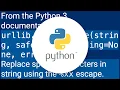 How can I percent-encode URL parameters in Python