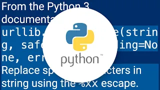 How can I percent-encode URL parameters in Python
