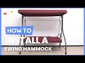 How to Install the 3 Seats Outdoor Swing Hammock OP3004