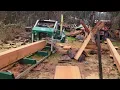 Sawing some Douglas Fir 6X6 s