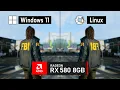RX 580: Windows 11 vs Linux CachyOS – Big FPS Difference? 🔥