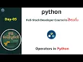 Day05 Python full-stack developer course Working with Strings Cloud Computing In Telugu
