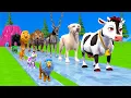 Download Lagu Long Slide Game With Cow Elephant Gorilla Hippopotamus Tiger 3d Animal Game Funny 3d Animals