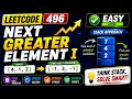 496 Next Greater Element I Monotonic Stack Approach
