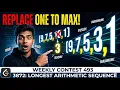 LeetCode 3872 Longest Arithmetic Sequence After One Change Prefix Suffix DP Trick