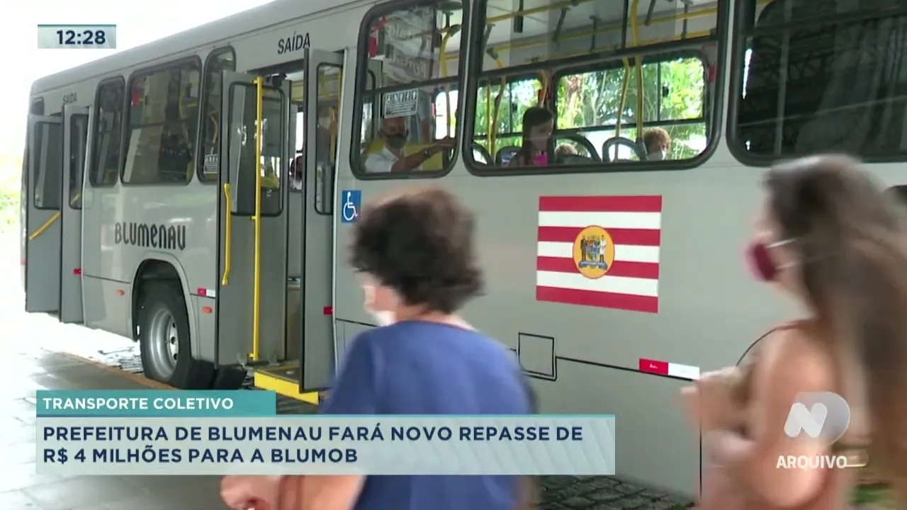 Transporte coletivo: prefeitura de Blumenau fará novo repasse de R$ 4 milhões para a Blumob