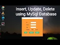 Insert update delete in MySql Database using Netbeans JFrame Xampp 2021