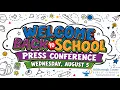 Back-To-School Press Conference