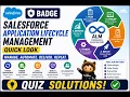 Salesforce Application Lifecycle Management Quick Look Salesforce Badge Quiz Solution