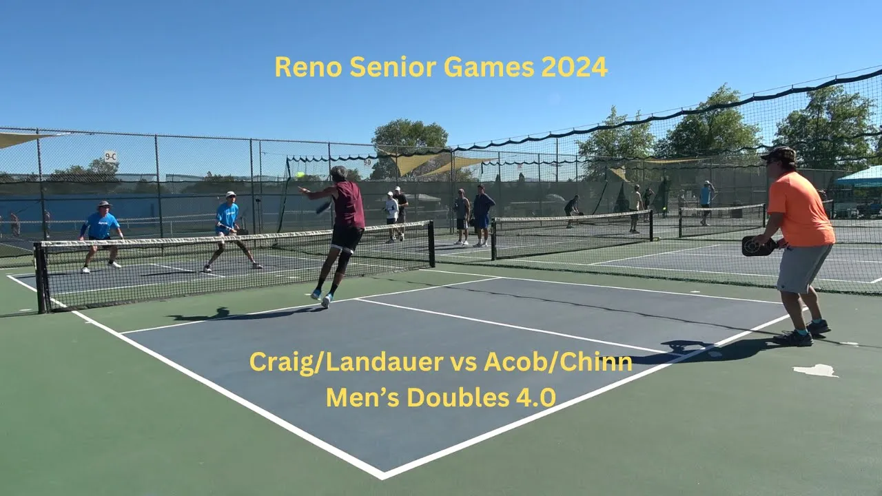Reno Senior Games 2024 Men's Doubles 4.0 Craig/Landauer vs Acob/Chinn