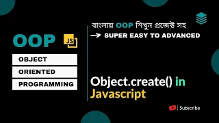 Object Oriented Programming Bangla Object create in Javascript Bangla