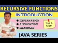 Recursive function Introduction Recursive functions examples Base Case Recursive Case in Hindi