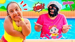 Maria Clara em Histórias e Brincadeiras na Piscina - MC Divertida