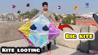 Kite looting 😍🪁looti chhat per bahut saari patang aaj maje aagaye 🥰.
