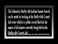 Jailtracker Shelbyville Indiana Inmate Search