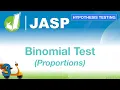 How to do a Binomial Test with Proportions in JASP - Hypothesis Testing for Business Statistics