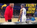 WE SAT COURTSIDE AT NBA GAME