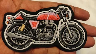 Royal Enfield Continental 535 Bike embroidery patch