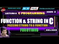 Passing string to function in c