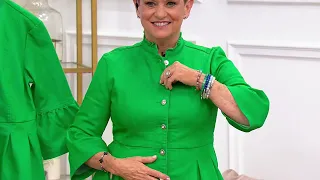 Studio Park x Jane Treacy Denim Peplum Jacket Detail on QVC