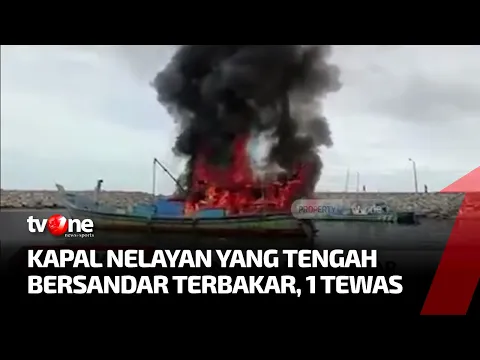 Kapal Nelayan yang Tengah Bersandar Hangus Terbakar di Aceh Selatan