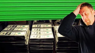 UNIT LOADED w CASH Every box tote is MONEY Storage manager thought he would PAY