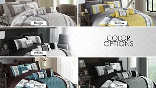 CHIC HOME DALTON PINCH PLEAT COMFORTER SET