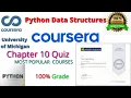 Python Data Structures Chapter 10 Quiz Solution Coursera Chapter 10 Quiz Python Data Structures