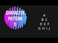Character pattern 5 Patterns in java