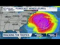 Hurricane Erin Friday night update on forecast track models