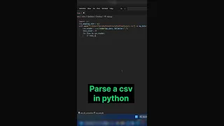 Parse a CSV in Python