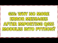 GIS Why no more error messages after importing QGIS modules into python