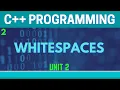 Whitespaces in C