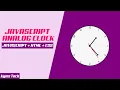 How to build an analog clock with Javascript Html and css