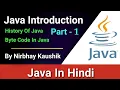 JAVA Introduction Part-1 History Of Java ByteCode In Java In Hindi By Nirbhay Kaushik