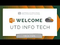 Welcome to UT Dallas Info Tech